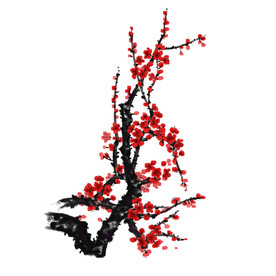 水墨梅花