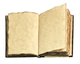 翻开的书