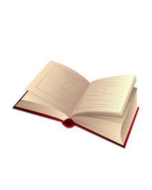 翻开的书
