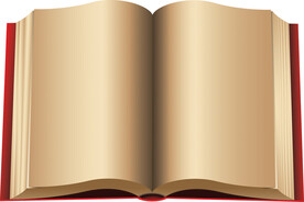 翻开的书