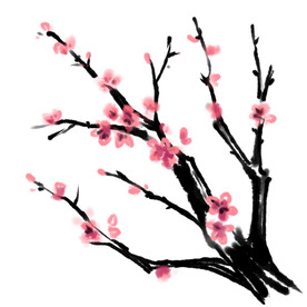 水墨梅花