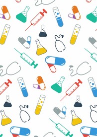 医疗用品 针筒 药丸 听诊器 