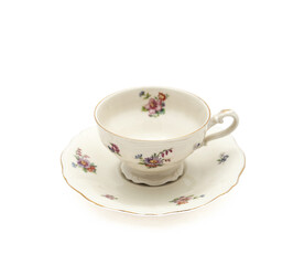 摄影复古旧瓷杯碗