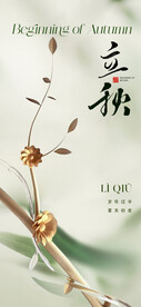  立秋海报  