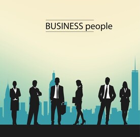 商务人物剪影