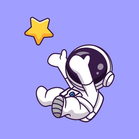 卡通矢量宇航员