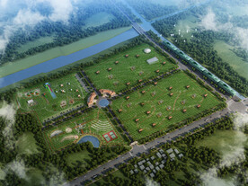 室外鸟瞰效果图