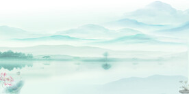 绿色山水背景