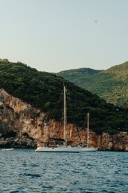 山水风景和船艇