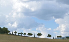 草原和蓝天白云