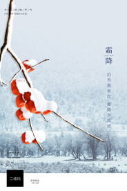 霜降海报 24节气海报