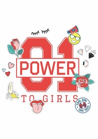 power字母 嘴唇香蕉