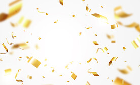 金色纸屑背景