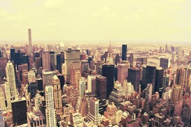 鸟瞰城市建筑楼