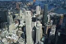 鸟瞰城市建筑楼宇