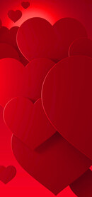 爱心红底
