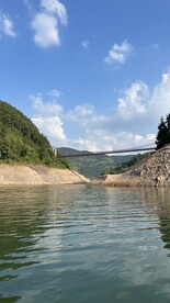 蓝天 白云 水库