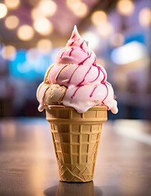 融化口感巧克力冰淇淋盛宴