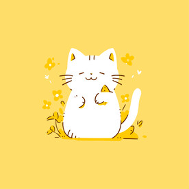 可爱卡通猫咪图案