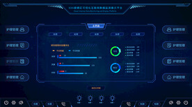科技感大数据可视化智能界面首页