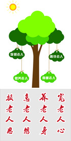 尊重老人文化墙