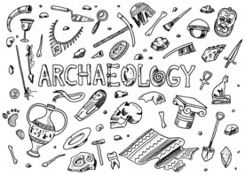 考古矢量图标
