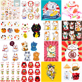 可爱招财猫合集.