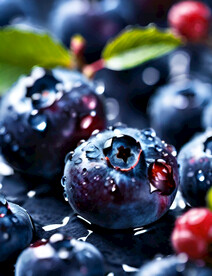 蓝莓水果之美高清摄影