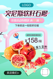 突尼斯软籽石榴宣传海报