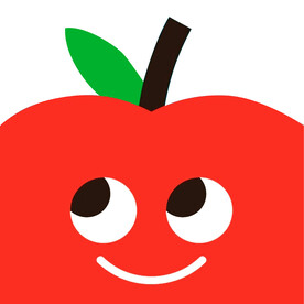 可爱卡通苹果便签纸图案