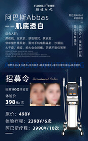 医美美容院仪器项目宣传海报