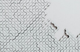 白色几何图形拼板