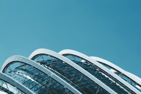 玻璃幕墙建筑特写