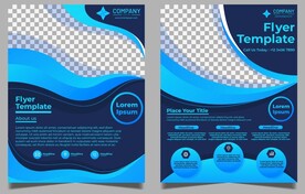 办公广告 流动蓝色