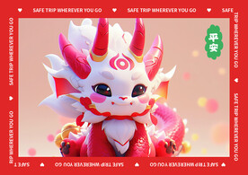 可爱卡通龙地垫