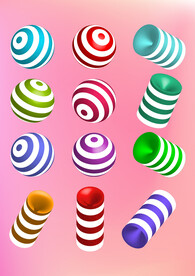 圣诞节彩球素材