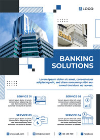 银行业务海报