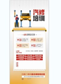 汽车美容汽修海报