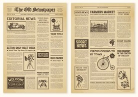 复古报纸页面