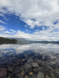 泸沽湖 蓝天白云