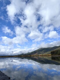 泸沽湖 蓝天白云
