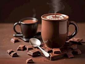 巧克力浓郁滋味咖啡高清摄影