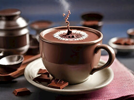 美味丝滑巧克力咖啡高清摄影