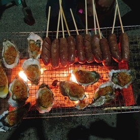 夜宵烧烤生蚝 热狗