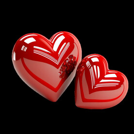 情人节3D立体爱情红心