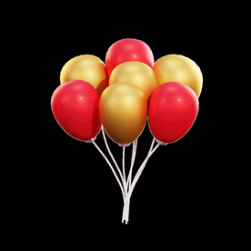 圣诞3D气球素材