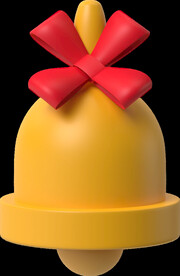 简单铃铛圣诞3D素材