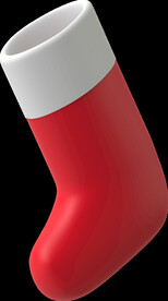 圣诞3D袜子素材 