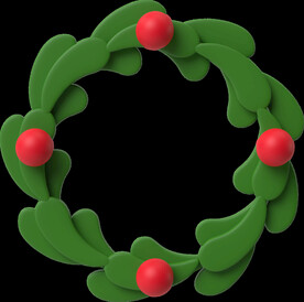 圣诞草圈3D素材