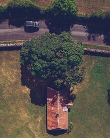 田园风光鸟瞰图